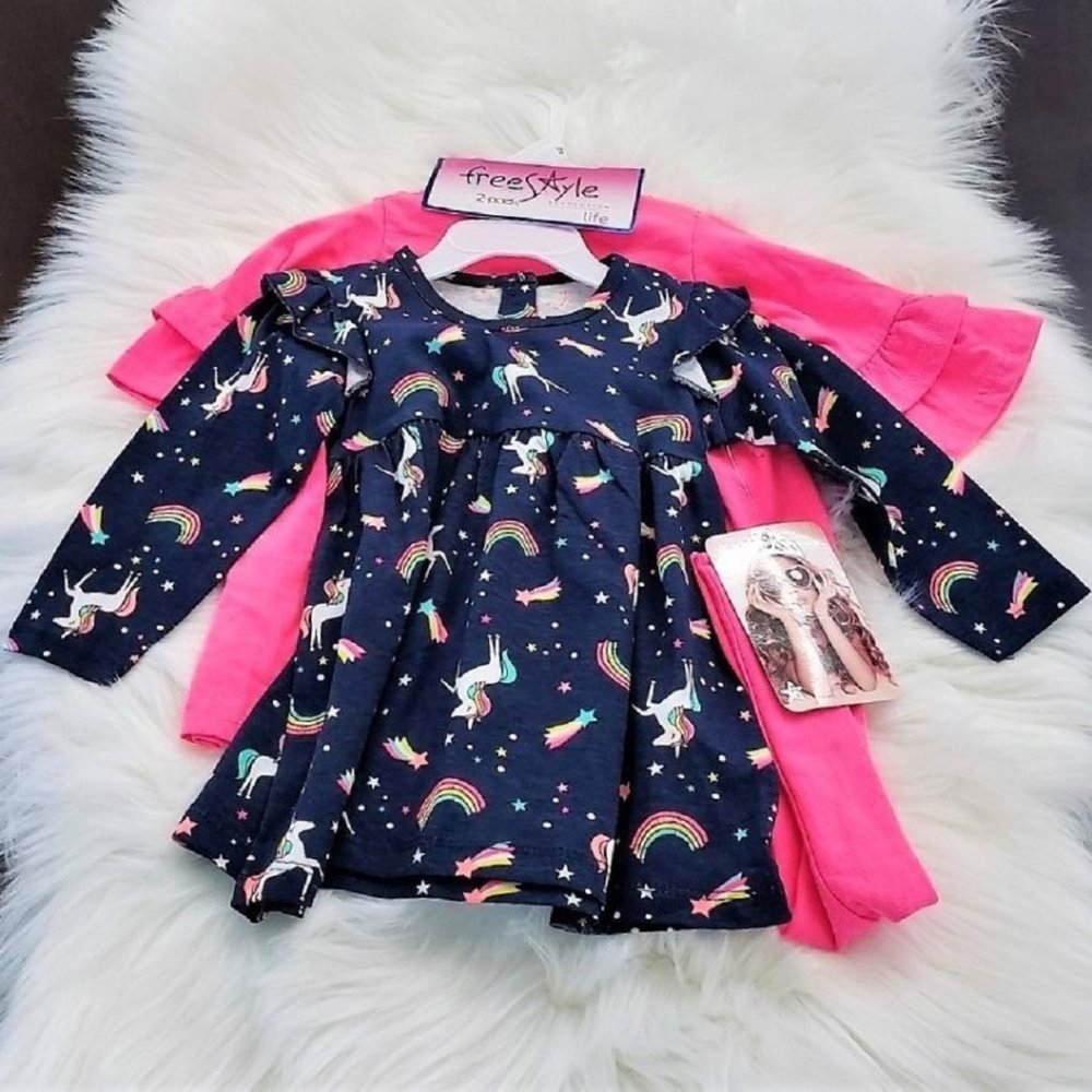Pair w/Tights & She’ll be Cute Baby 👼🍼 Toasty 😎 NEW Freestyle Revolution 2-Pk